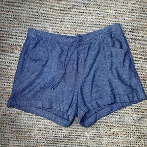 Old Navy Blue Jean Shorts with Relaxed Fit and Mid-Thigh Length